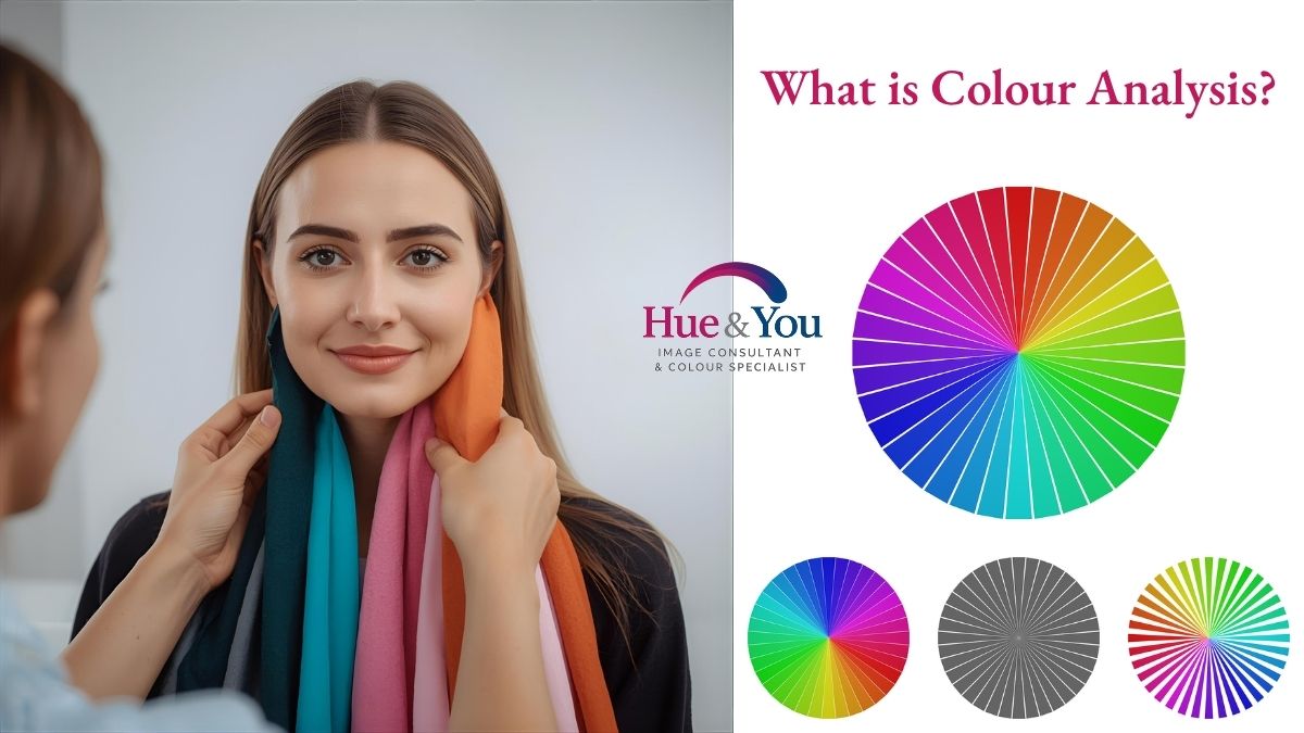 What is Colour Analysis — example drapes and palette explanation by Hue & You